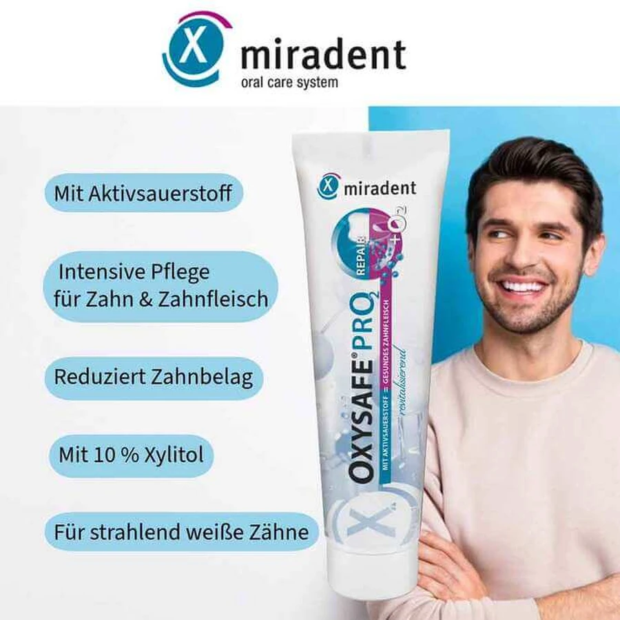 Miradent Oxysafe Pro2 Repair Zahnpasta, 75 ml Zahnpasta
