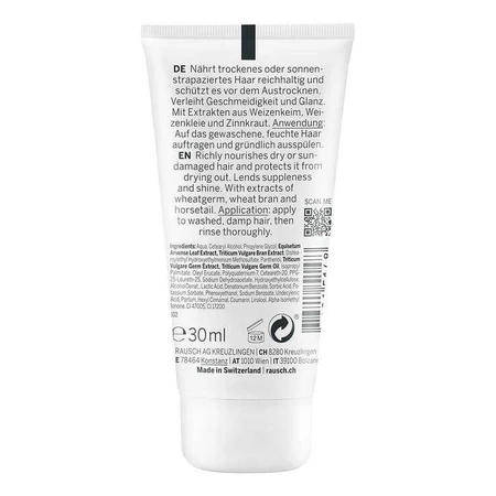 Acondicionador nutritivo Rausch con germen de trigo, 30 ml. Acondicionador capilar