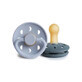 Moon latex pacifier x 2pcs Powder Blue M2, DooDaDoo
