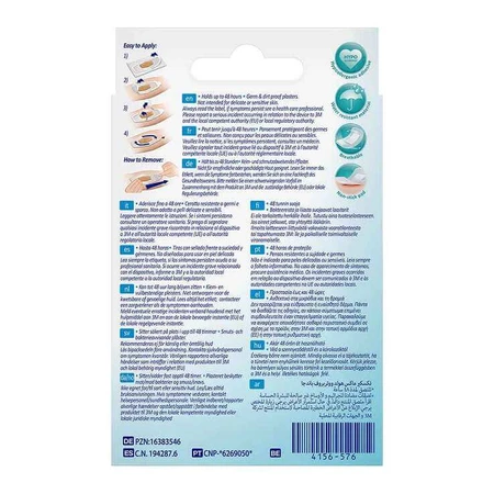 Tiras adhesivas impermeables Nexcare Max Hold, 3 tamaños, 12 tiritas