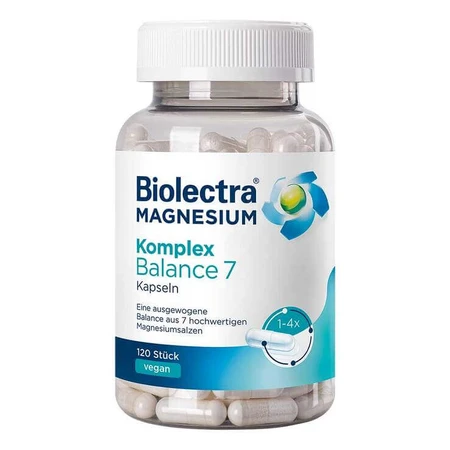 Biolectra Magnesium Komplex Balance 7 Kapseln, 120 St Kapseln