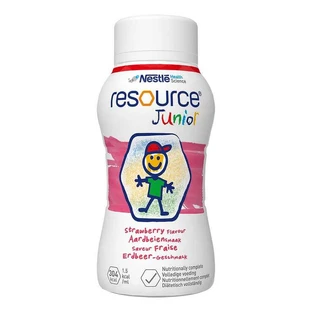 Resource Junior Erdbeer-Geschmack flüssig, 4X200 ml Flüssigkeit