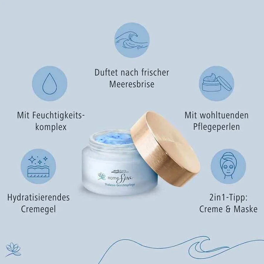 Gel per la cura del viso Home Spa Thalasso, 50 ml Gel