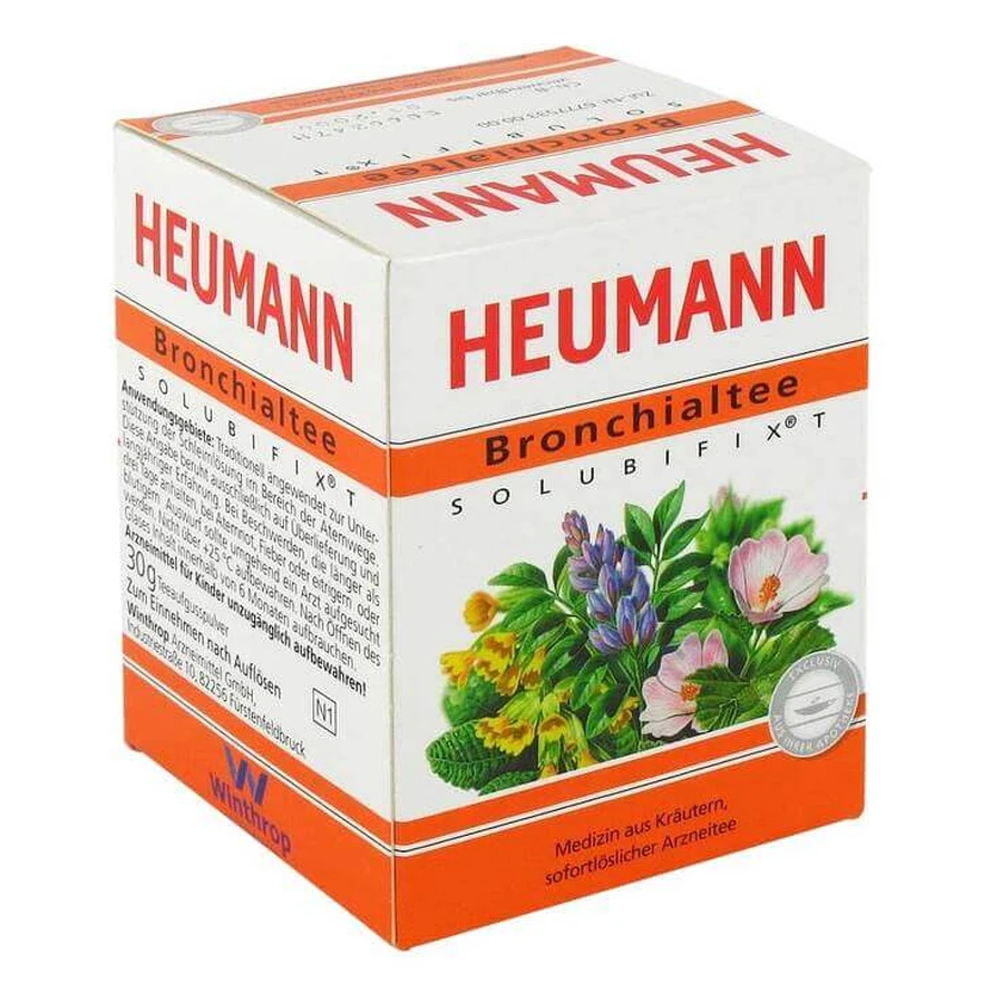 Heumann Bronchial Tea Solubifix T, 60 g Instant Tea