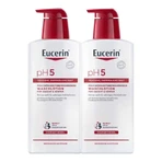 Eucerin pH5 Reinigingslotion voor de gevoelige huid, 2x750 ml douchegel