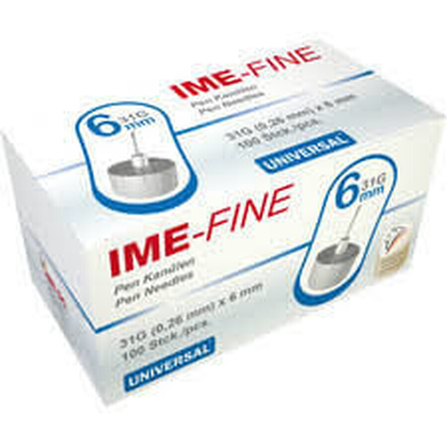 Cumpără IME-FINE Ace insulina 31G/6mm x 100 buc., IME-DC Diabet Srl IME-FINE Ace insulina 31G/6mm x 100 buc., IME-DC Diabet Srl