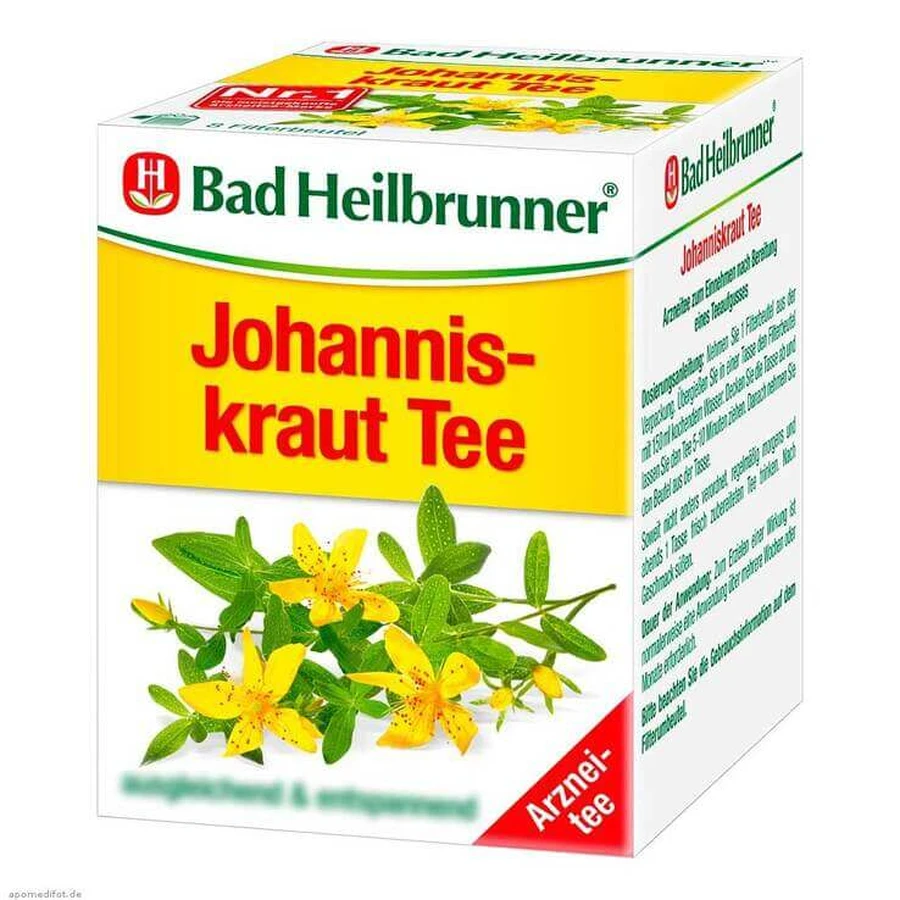 Bad Heilbrunner Sint-Janskruidthee, 8 theezakjes van 1,5 g