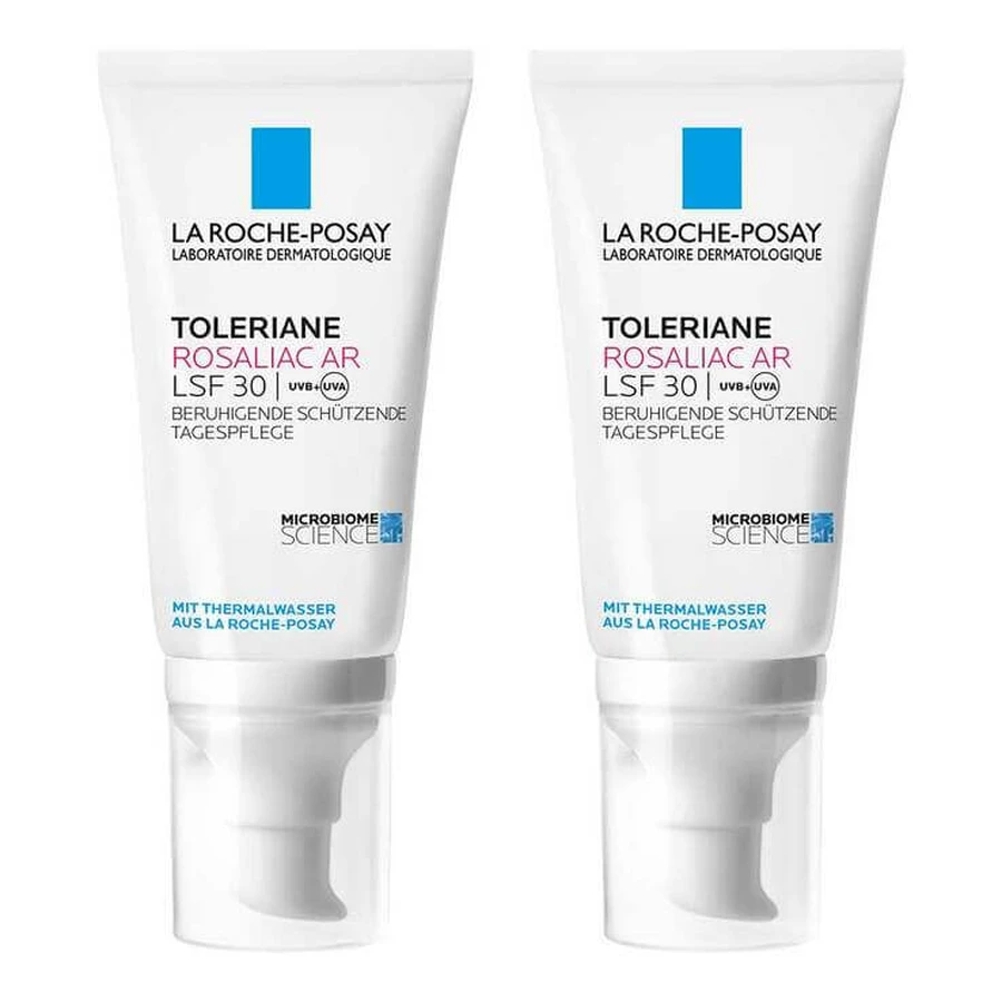 Crème La Roche-Posay Toleriane Rosaliac AR SPF 30, 2 x 50 ml