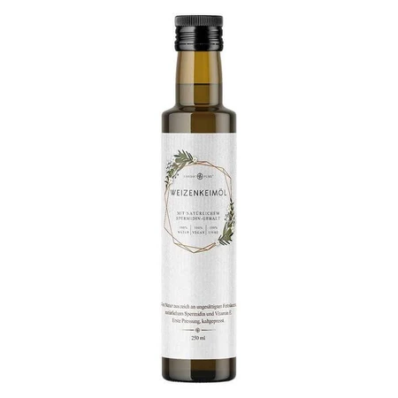 Aceite de germen de trigo prensado en frío con espermidina, Nordic Pure, 250 ml de aceite
