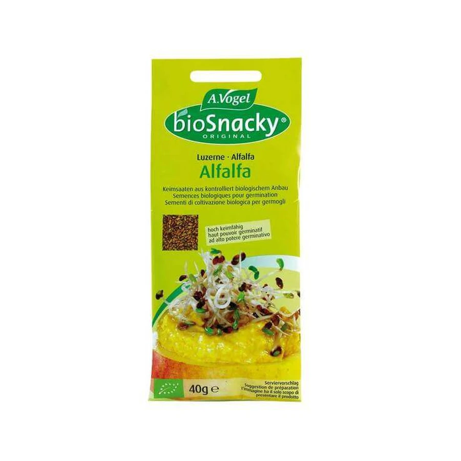 Semillas de brotes de alfalfa Biosnacky, 200 g