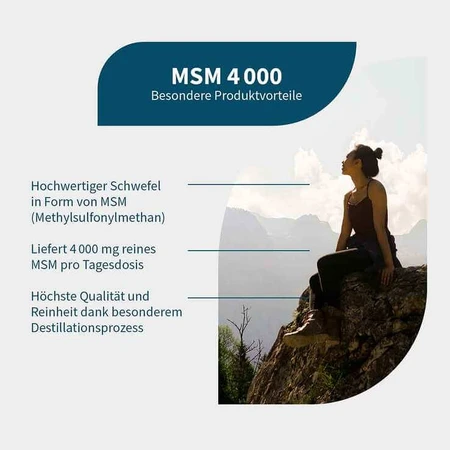 MSM 4000 Vegan Capsules, 150 Capsules