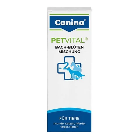 Petvital Remèdes floraux de Bach n° 2 en granules (pour animaux), 10 g de granules