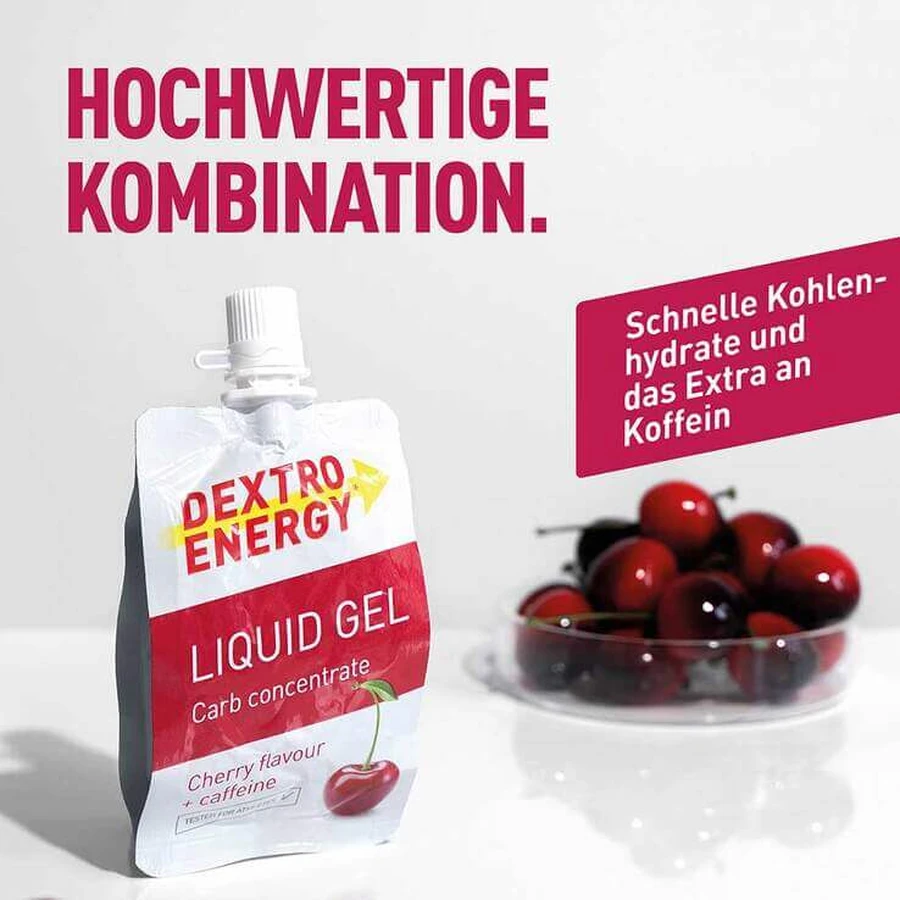Dextro Energy Sports Nutrition Vloeibare Gel Kers, 60 ml gel