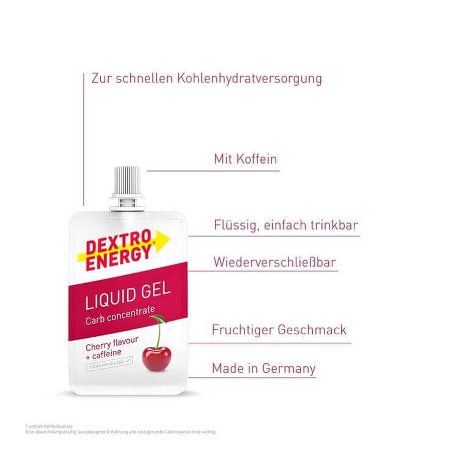 Dextro Energy Sports Nutrition Vloeibare Gel Kers, 60 ml gel