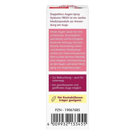Doppelherz Eye Spray Hyaluron Fresh, 10 ml drops
