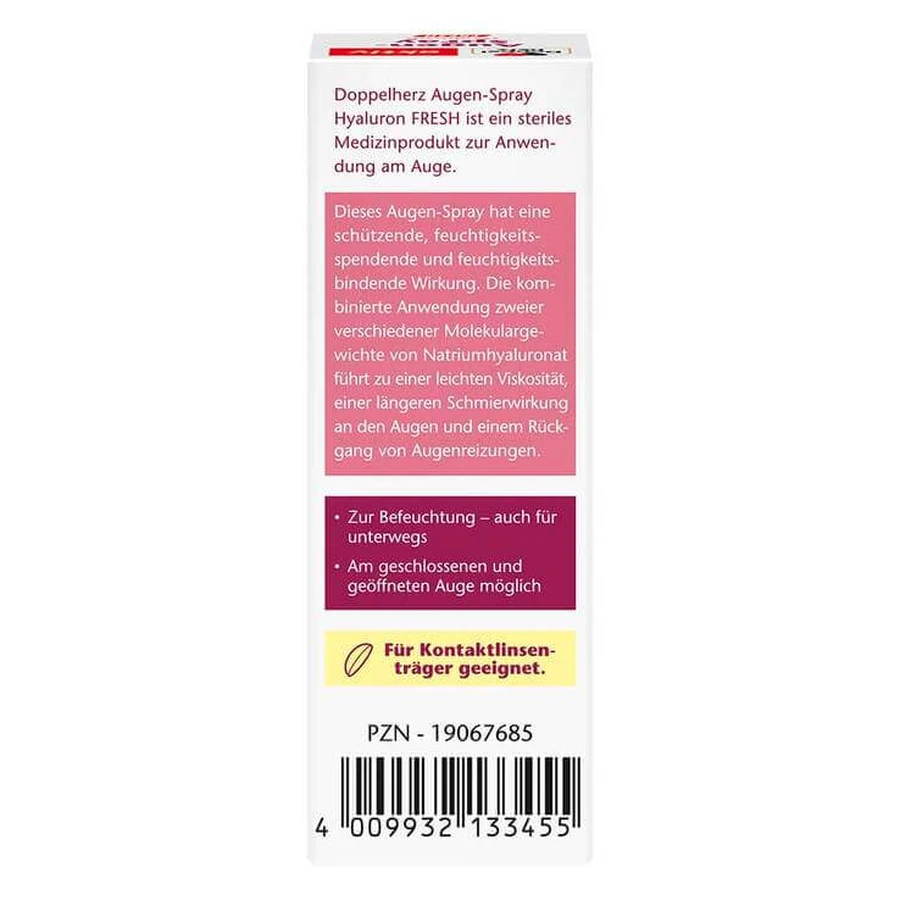 Doppelherz Eye Spray Hyaluron Fresh, 10 ml drops