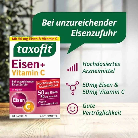 taxofit Fer + Vitamine C, gélules, 40 gélules