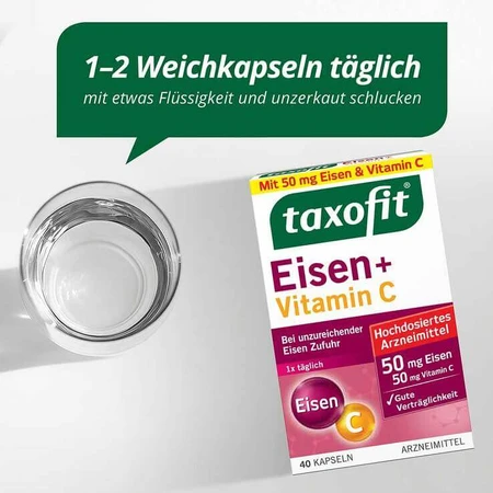 taxofit Fer + Vitamine C, gélules, 40 gélules
