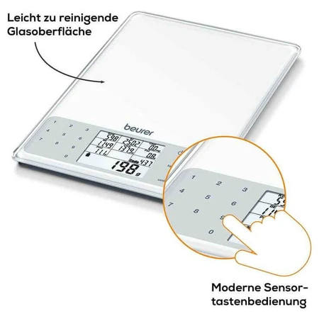 Beurer DS61 voedingsanalyseweegschaal, 1 stuk, in de staat waarin deze zich bevindt
