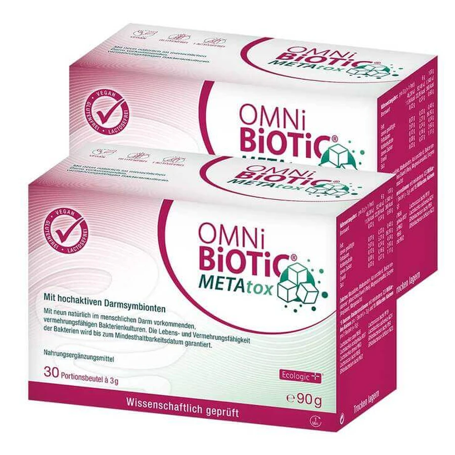 Omni Biotic Metatox Sachets, 2 x 90 g Powder