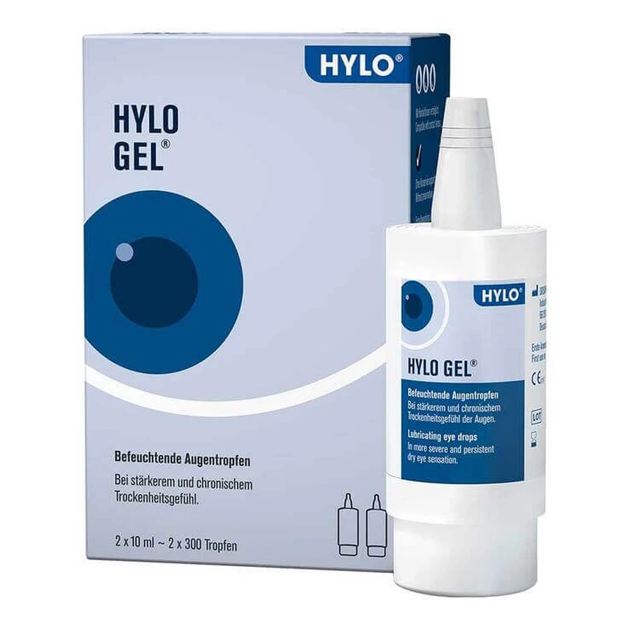 Gotas oftálmicas HYLO GEL, 10 ml