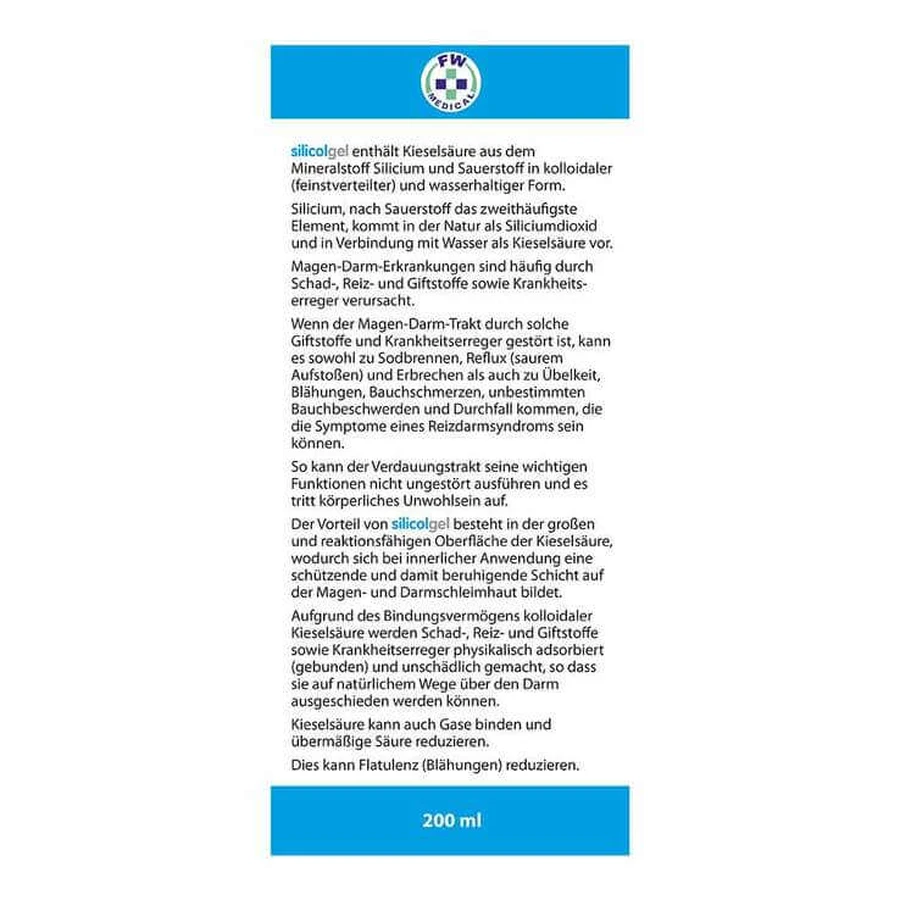 Silicolgel gegen Magen-Darm-Erkrankungen, 200 ml Gel