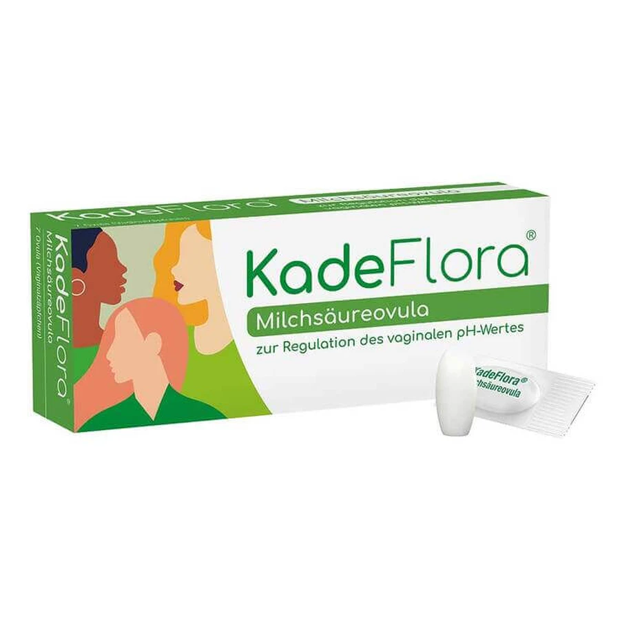 Óvulos de ácido láctico Kadeflora, 14 supositorios vaginales