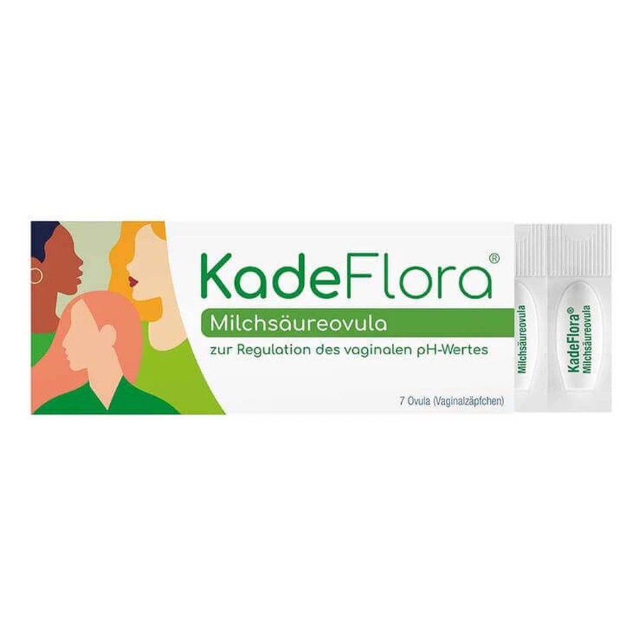 Óvulos de ácido láctico Kadeflora, 14 supositorios vaginales