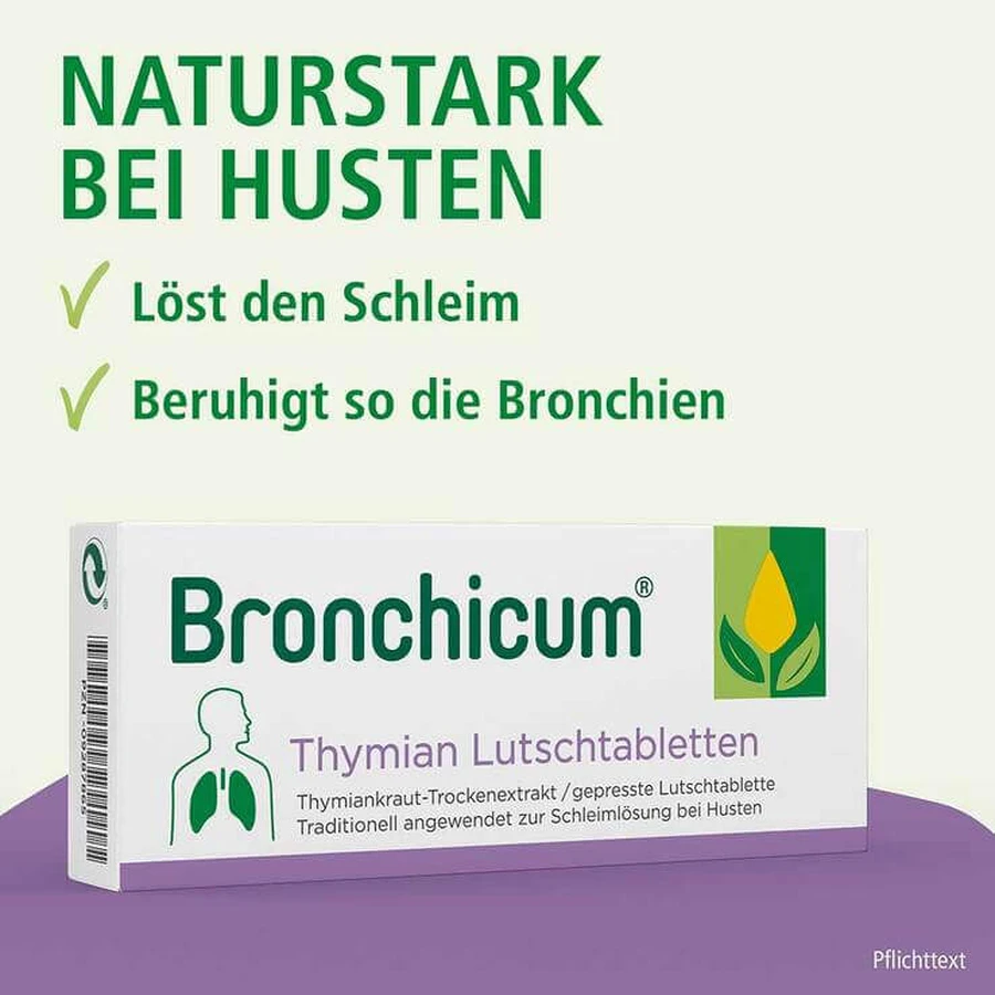 Pastilles au thym Bronchicum®, 50 pastilles