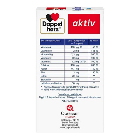 Doppelherz Eye Extra Day + Night Capsules, 3 x 90 capsules