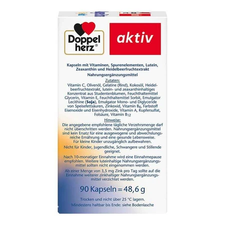 Doppelherz Eye Extra Day + Night Capsules, 3 x 90 capsules