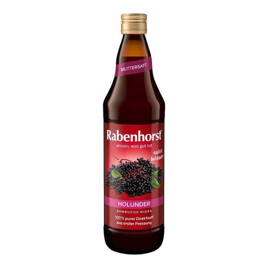 Zumo puro de saúco Rabenhorst, 700 ml de zumo