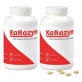 Karazym tabletten met maagsapresistente omhulling, 2 x 400 tabletten, met maagsapresistente omhulling