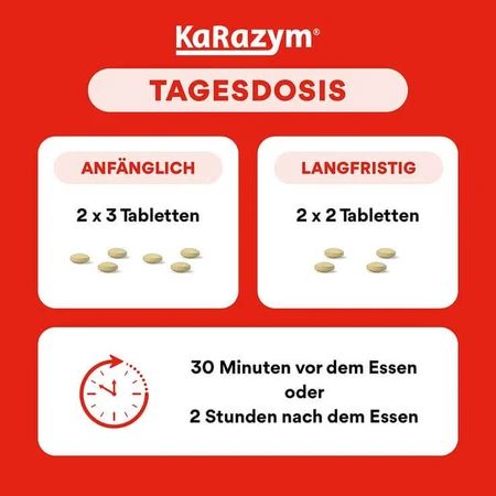 Karazym enteric-coated tablets, 2 x 400 tablets, enteric-coated