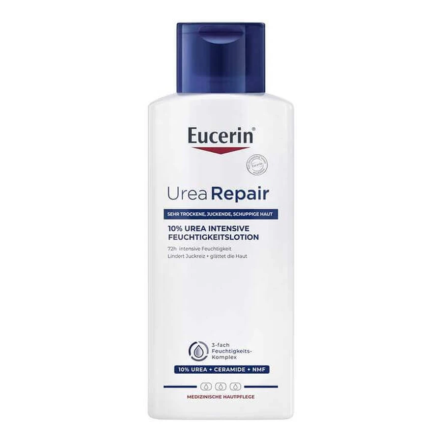 Lotion Eucerin UreaRepair 10 % - pour peaux sèches, 2 flacons de 400 ml