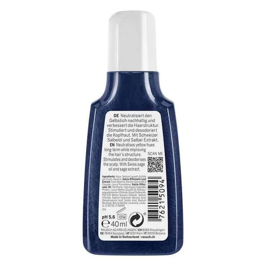 Rausch Silver Shine Shampoo with Sage, 40 ml Shampoo