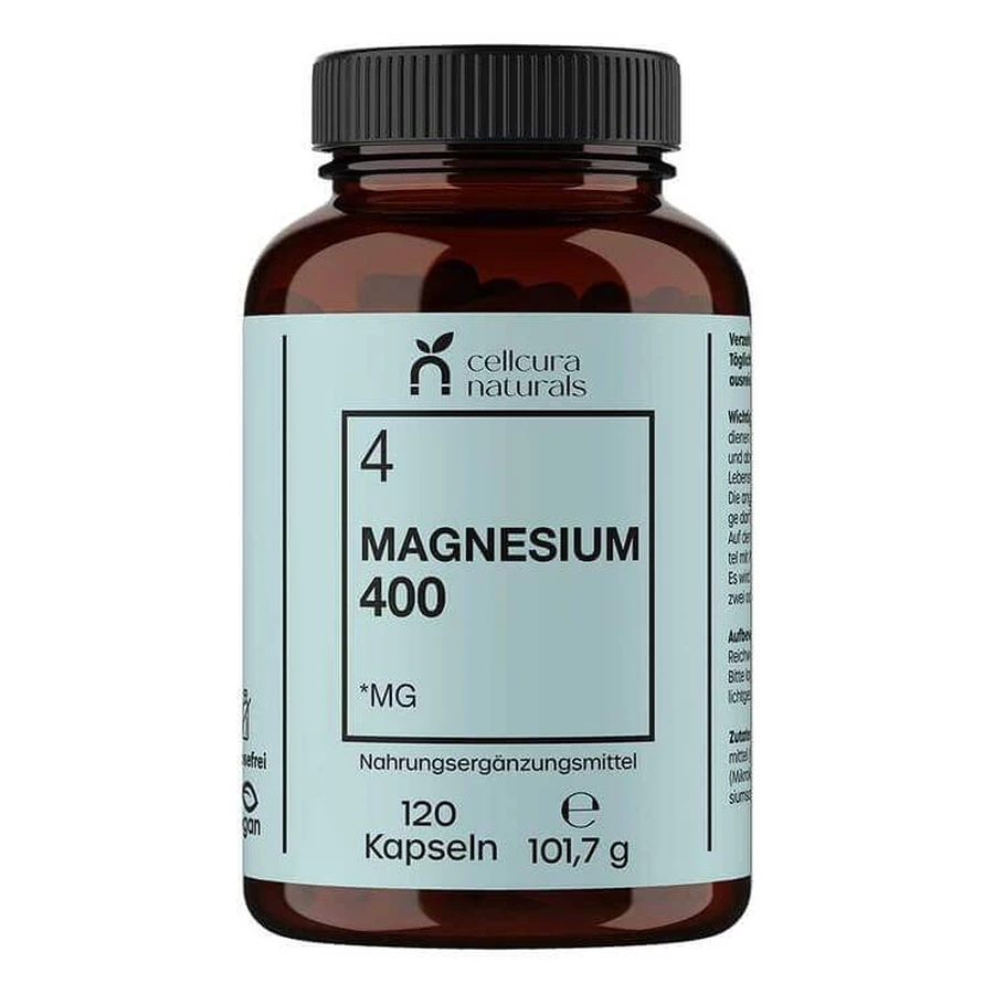 Magnésium 400 gélules, 120 gélules