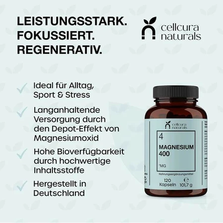 Magnésium 400 gélules, 120 gélules