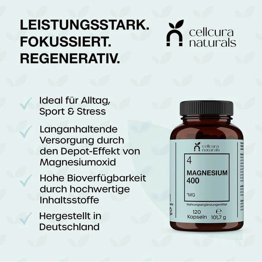 Magnésium 400 gélules, 120 gélules