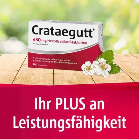 Crataegutt 450 mg, comprimidos cardiovasculares, 2 x 200 comprimidos recubiertos con película