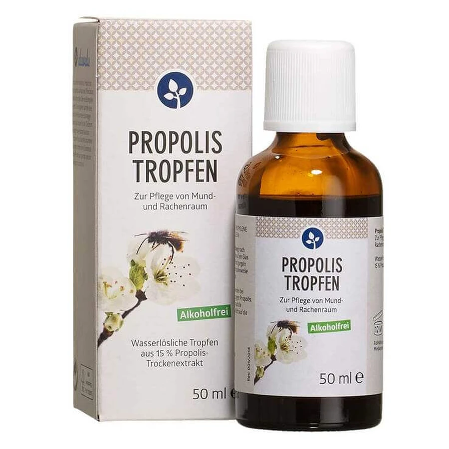 Alcohol-Free Propolis Drops, 50 ml Oral Solution