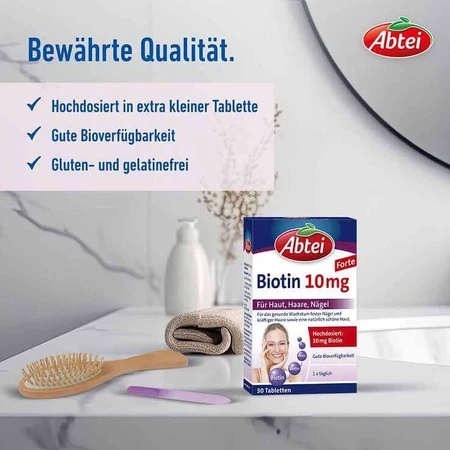 Abtei Biotin 10 mg Tablets, 30 tablets