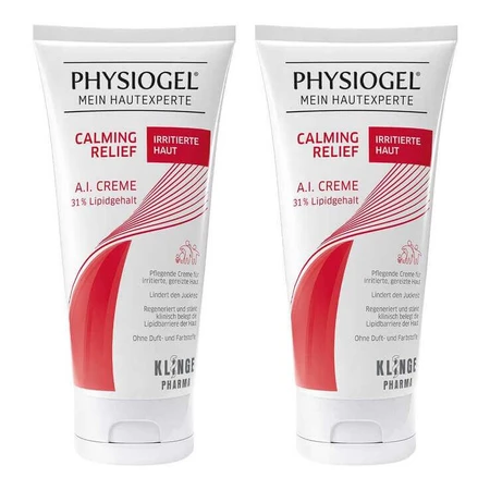 Crème Physiogel Calming Relief A.I. pour peaux irritées, 2 x 100 ml