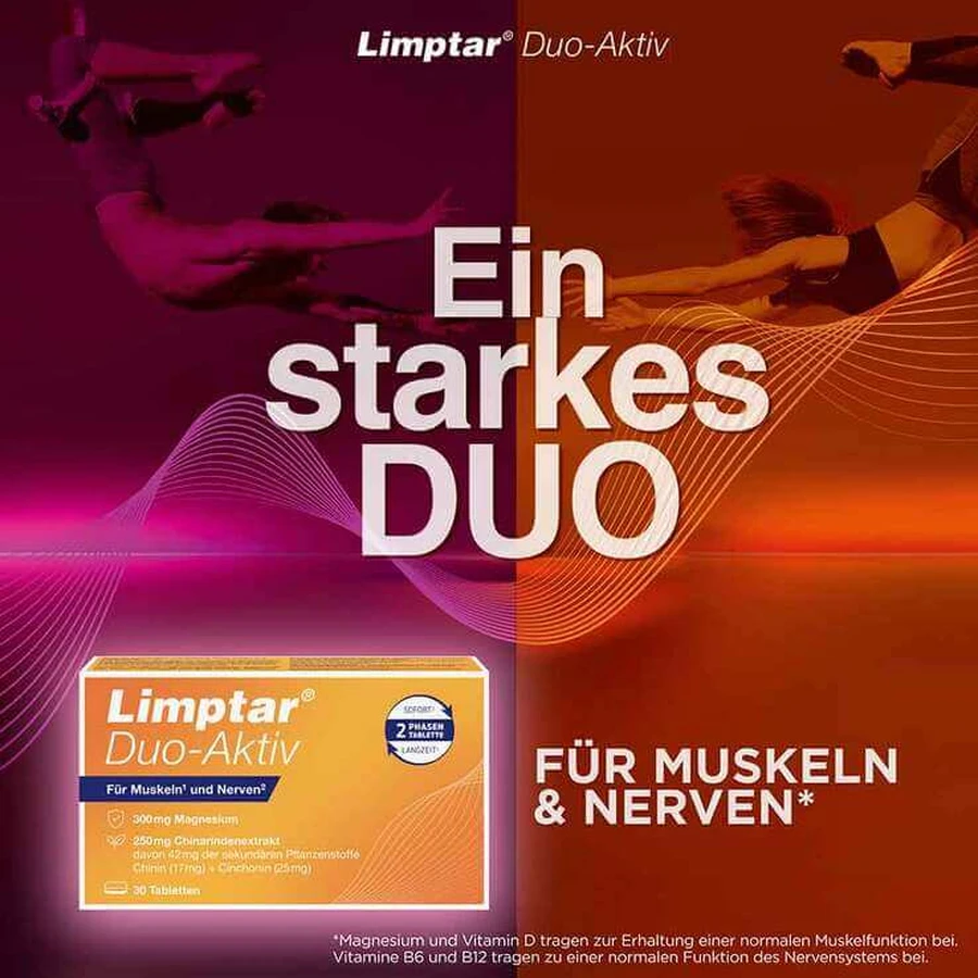 Limptar Duo-Aktiv, 30 comprimés
