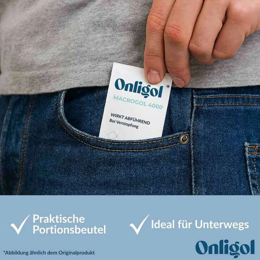 Onligol Macrogol 4000 Powder for Solution, Sachet, 20 x 10 g Powder