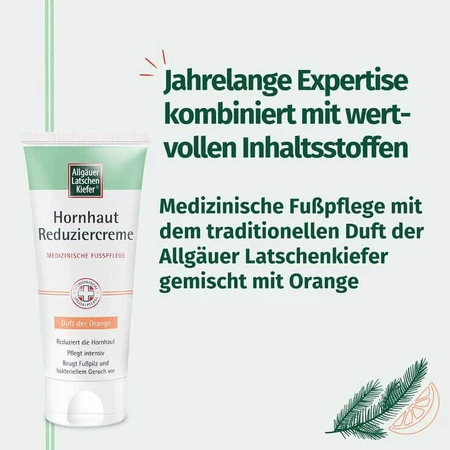 Crème anti-callosités au pin de montagne de l'Allgäu, à l'orange, 200 ml