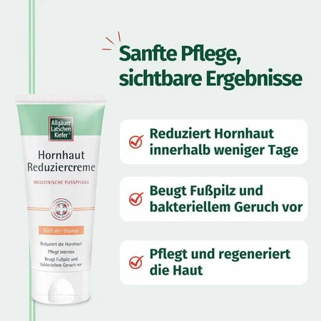 Crème anti-callosités au pin de montagne de l'Allgäu, à l'orange, 200 ml