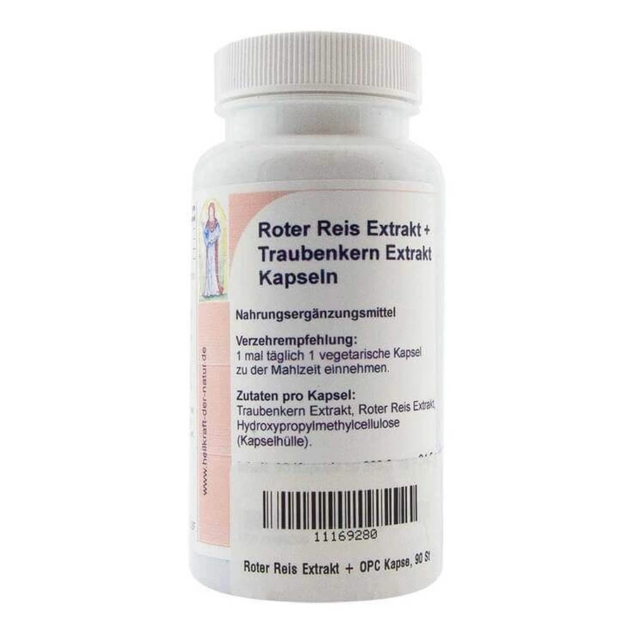 Red Rice Extract + OPC Capsules, 90 Capsules