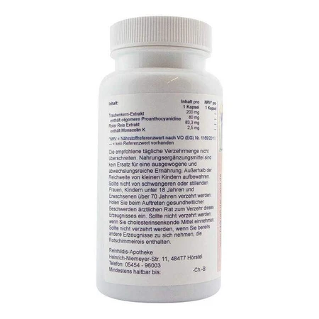Red Rice Extract + OPC Capsules, 90 Capsules