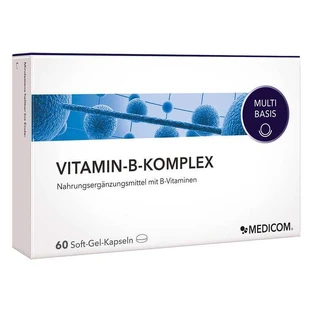 Cápsulas blandas de complejo vitamínico B, 2 x 60 cápsulas blandas